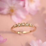 0.23 CT Round Half Eternity Lab Grown Diamond Wedding Band