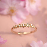 0.23 CT Round Half Eternity Lab Grown Diamond Wedding Band
