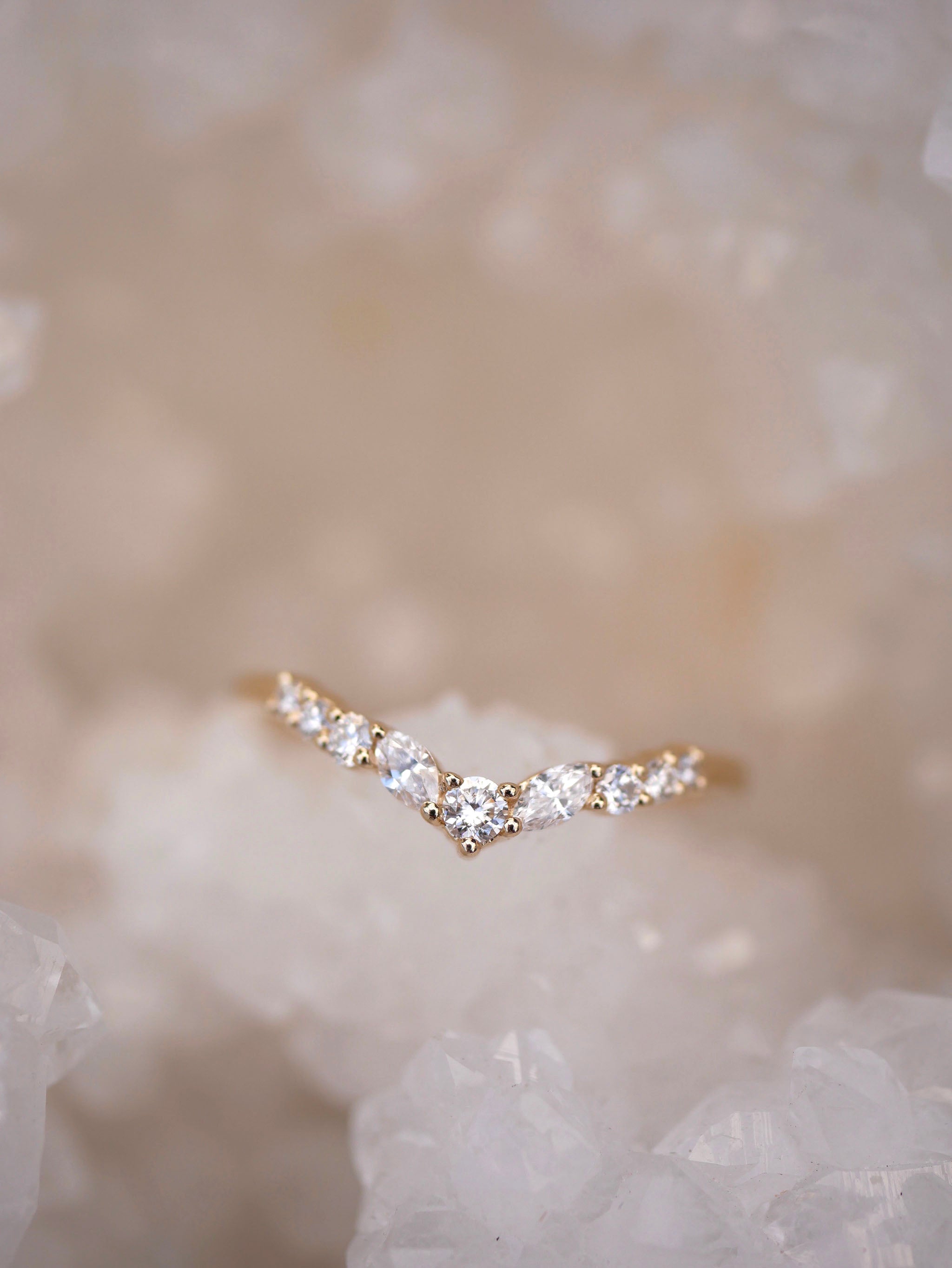 0.23 CT Round Half Eternity Lab Grown Diamond Wedding Band