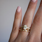 0.23 CT Round Half Eternity Lab Grown Diamond Wedding Band