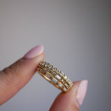 0.23 CT Round Half Eternity Lab Grown Diamond Wedding Band