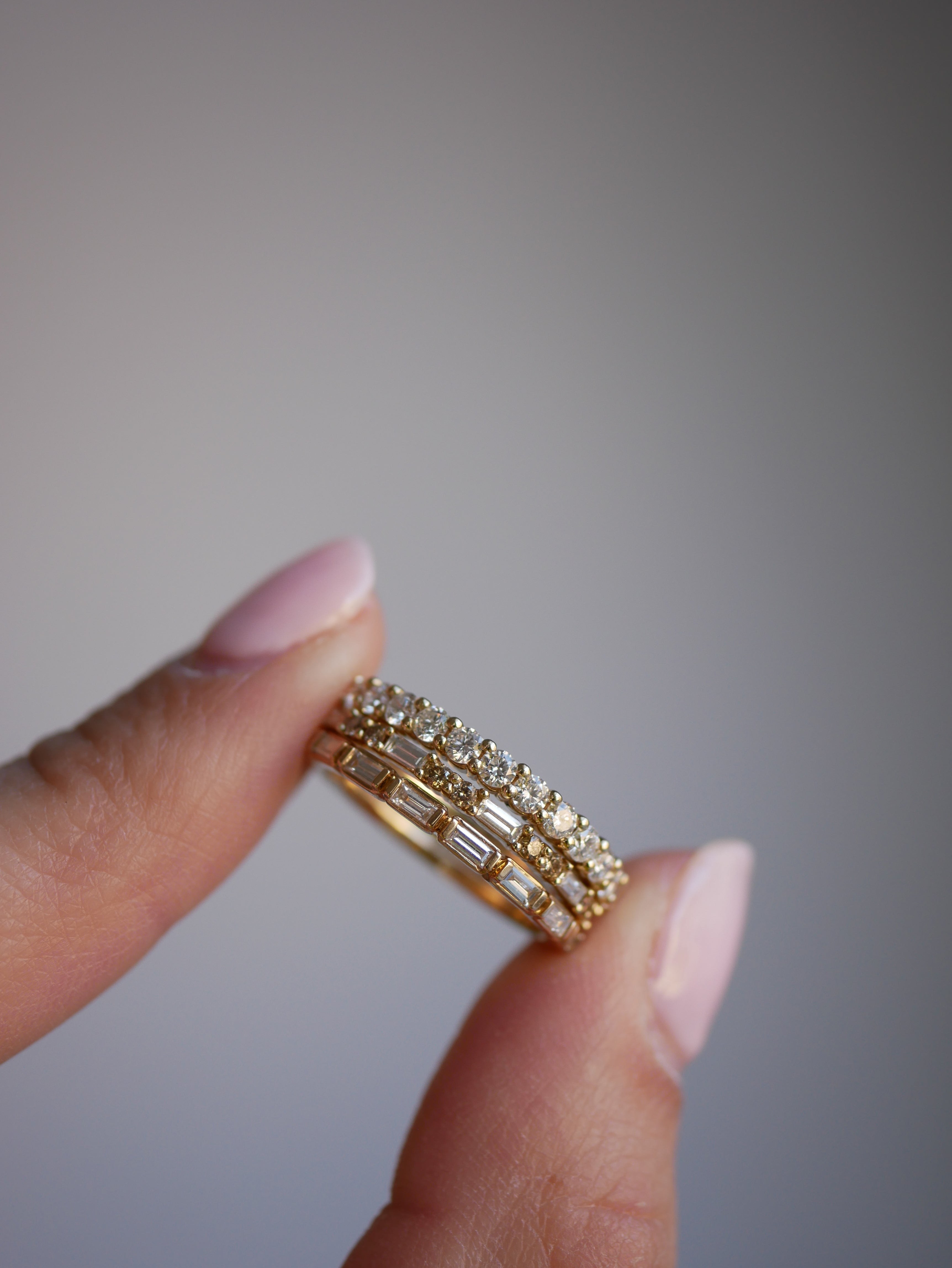 0.23 CT Round Half Eternity Lab Grown Diamond Wedding Band