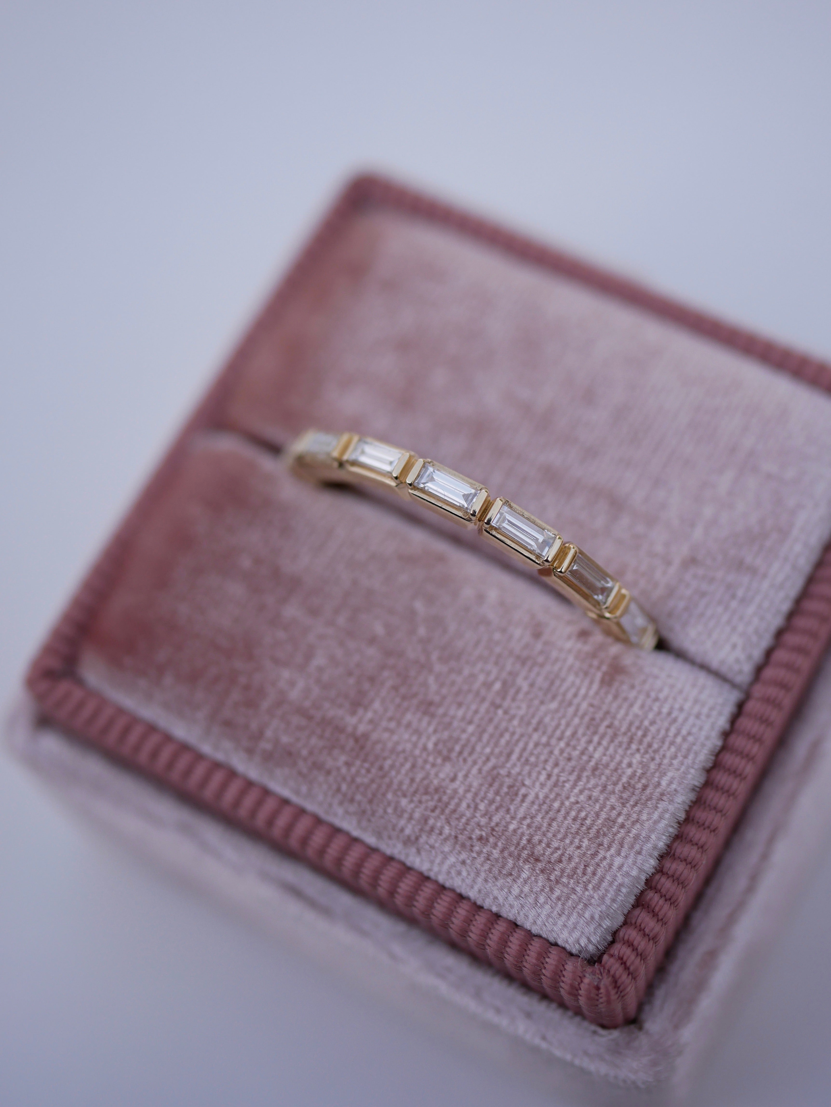 0.23 CT Round Half Eternity Lab Grown Diamond Wedding Band