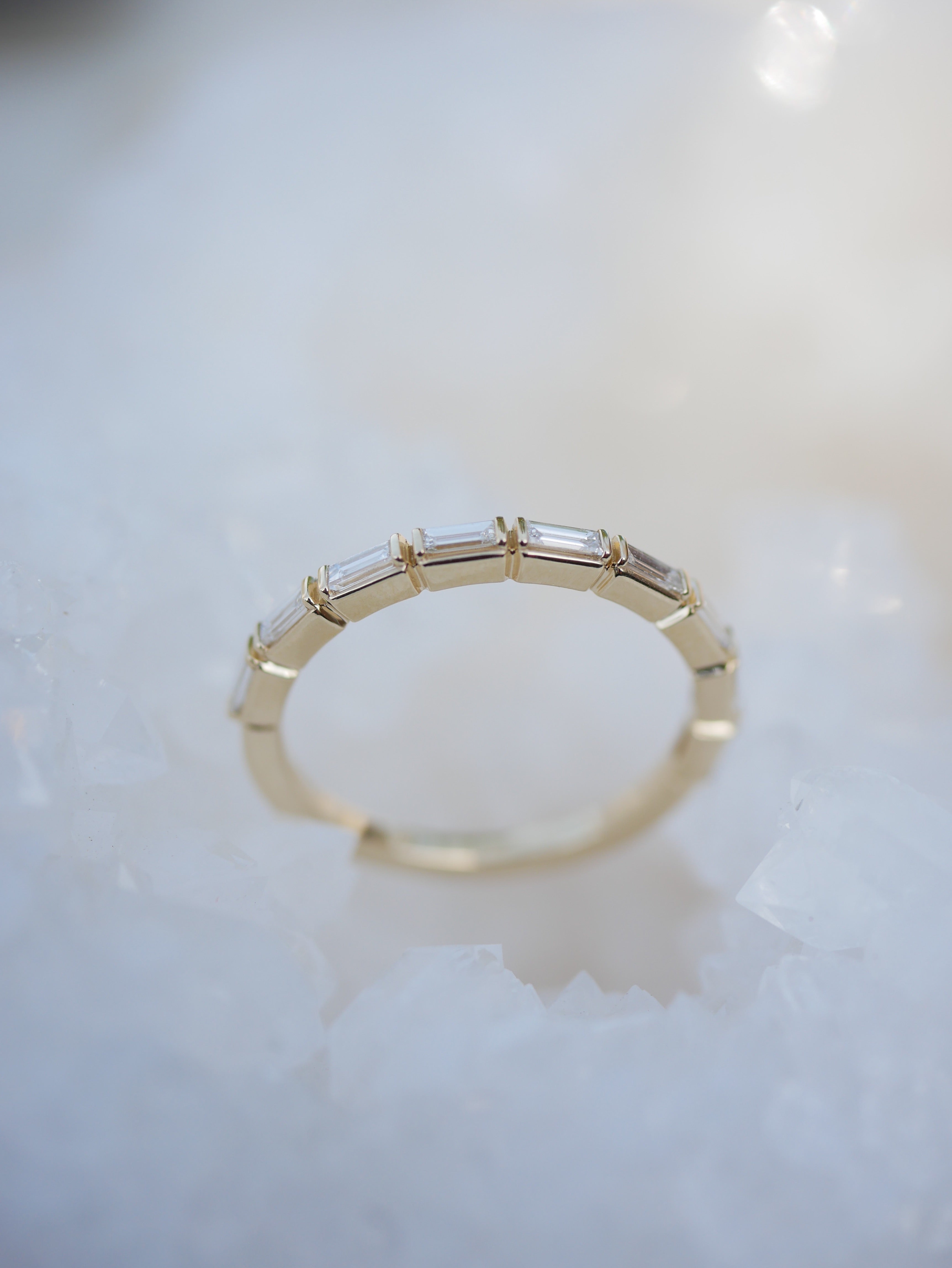 0.23 CT Round Half Eternity Lab Grown Diamond Wedding Band