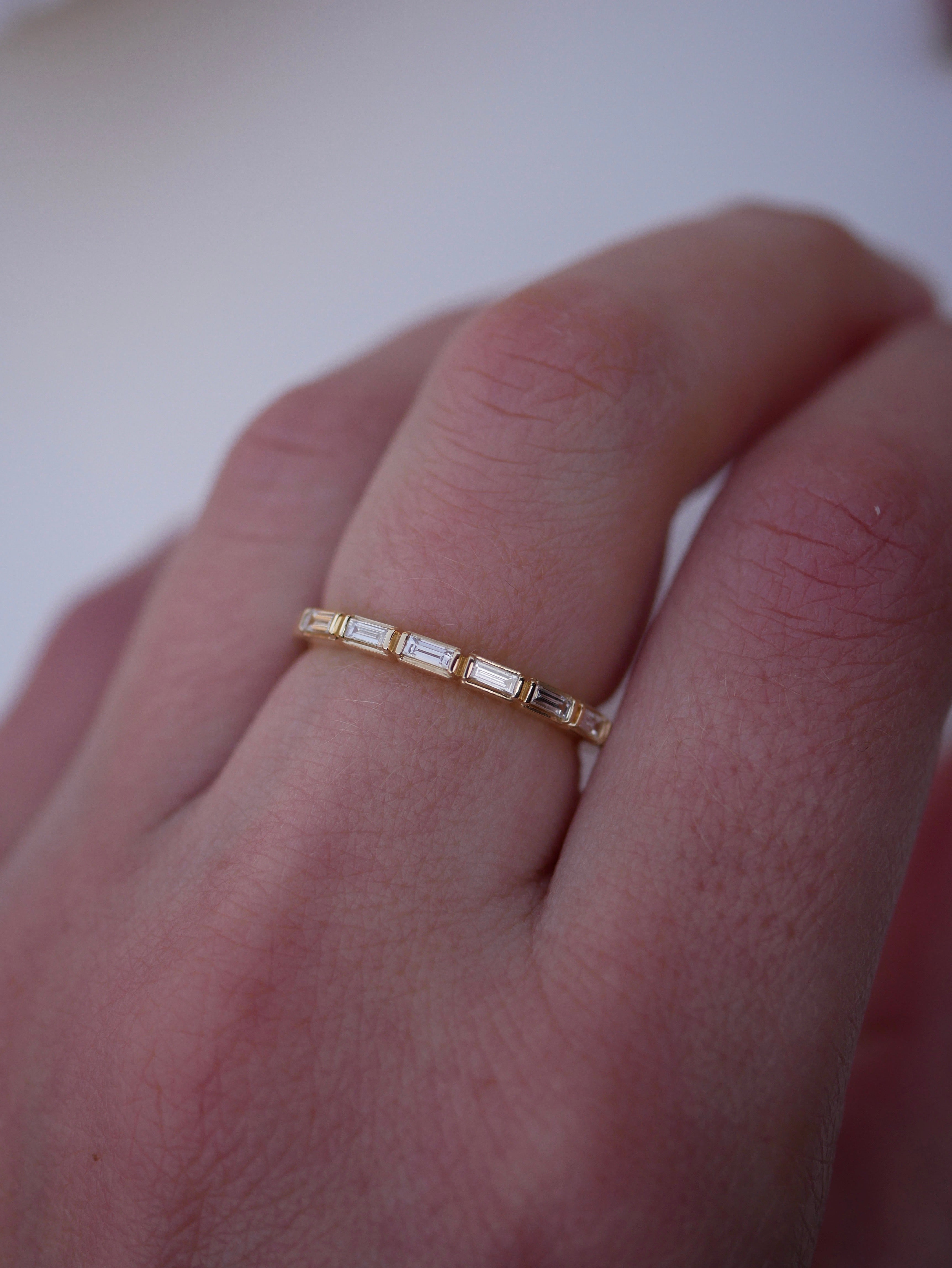 0.23 CT Round Half Eternity Lab Grown Diamond Wedding Band