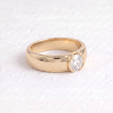 Dua Lipa – Inspired 4 Carat Round Cut Solitaire Lab Grown Diamond Engagement Ring