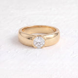 Dua Lipa – Inspired 4 Carat Round Cut Solitaire Lab Grown Diamond Engagement Ring