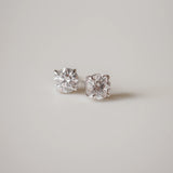 2.20 TCW Round Lab Grown Diamond Stud Earrings