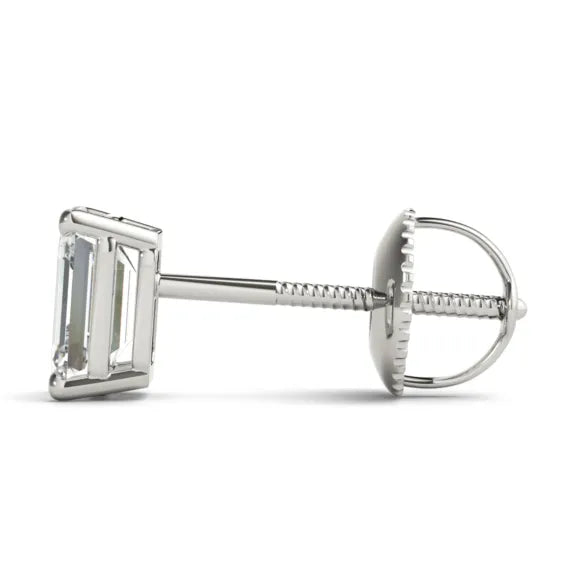 
                  
                    1.0 CT Emerald Cut Solitaire Stud Moissanite Earrings
                  
                