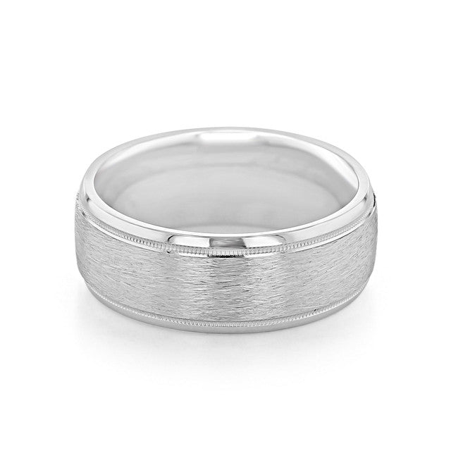 
                  
                    Milgrain Classic Wedding Band For Men 2
                  
                