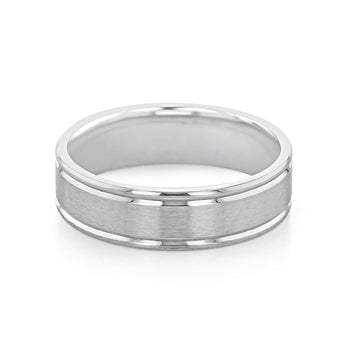 Brushed Finish Classic Men's Wedding Band 3