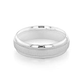 Sandpaper Finish Classic Men's Wedding Band 2