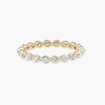 1.1 CT Round Full Eternity CVD EF/VVS Diamond Wedding Band 6