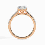 1 CT Heart Cut Pave CVD F/VS Diamond Engagement Ring 7
