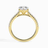 1 CT Heart Cut Pave CVD F/VS Diamond Engagement Ring 11
