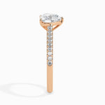 1 CT Heart Cut Pave CVD F/VS Diamond Engagement Ring 5