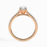 1.0 CT Marquise Cut Pave CVD F/VS Diamond Engagement Ring 11