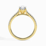 1.0 CT Marquise Cut Pave CVD F/VS Diamond Engagement Ring 7