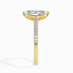 1.0 CT Marquise Cut Pave CVD F/VS Diamond Engagement Ring 5