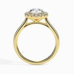 Round Halo Lab Grown Diamond Engagement Ring