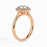 Round Halo Lab Grown Diamond Engagement Ring