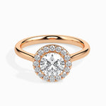 Round Halo Lab Grown Diamond Engagement Ring