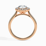 Round Halo Lab Grown Diamond Engagement Ring