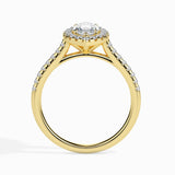 1 CT Marquise Halo CVD F/VS Diamond Engagement Ring 4