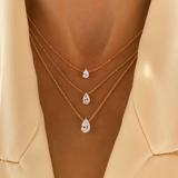 0.30 CT Pear Solitaire CVD F/VS Diamond Necklace 8