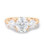 1.68 CT Oval Three Stone CVD F/VS2 Diamond Engagement Ring 10