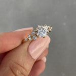 1.61 CT Round Cluster CVD G/VS1 Diamond Engagement Ring 16