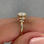 1.61 CT Round Cluster CVD G/VS1 Diamond Engagement Ring 18
