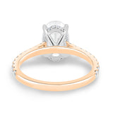 2.11 CT Oval Hidden Halo CVD F/VS2 Diamond Engagement Ring 13