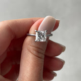1.50 CT Princess Hidden Halo CVD D/VS2 Diamond Engagement Ring 15