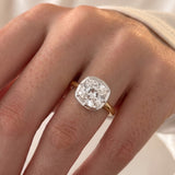 Zendaya – Inspired 5.02 Carat East-West Cushion Cut Solitaire Lab Grown Diamond Engagement Ring