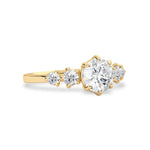1 CT Round Five Stone CVD F/VVS1 Diamond Engagement Ring 3
