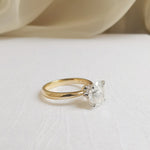 Oval Solitaire Lab Grown Diamond Engagement Ring