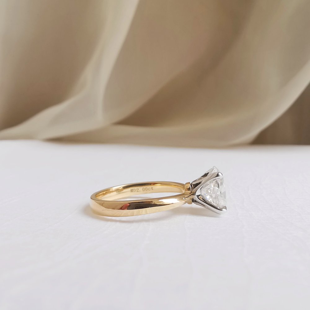 Oval Solitaire Lab Grown Diamond Engagement Ring