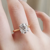 Oval Solitaire Lab Grown Diamond Engagement Ring