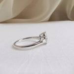 Pear Three Stone Lab Grown Diamond Engagement Ring