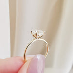 Cushion Solitaire Lab Grown Diamond Engagement Ring