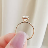 Cushion Solitaire Lab Grown Diamond Engagement Ring