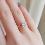 Cushion Solitaire Lab Grown Diamond Engagement Ring