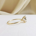 Round Solitaire Lab Grown Diamond Engagement Ring