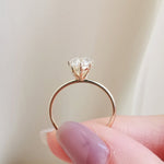 Round Solitaire Lab Grown Diamond Engagement Ring