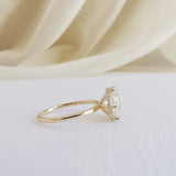 Round Hidden Halo Lab Grown Diamond Engagement Ring