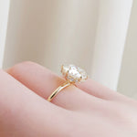 Round Hidden Halo Lab Grown Diamond Engagement Ring