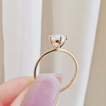 Pear Solitaire Lab Grown Diamond Engagement Ring