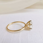 Cushion Solitaire Lab Grown Diamond Engagement Ring