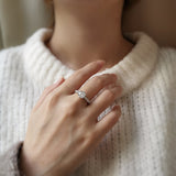 Round Pave Lab Grown Diamond Engagement Ring
